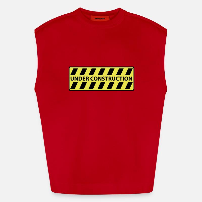 Under Construction Heavyweight Oversized Organic Tank Top Made in EU