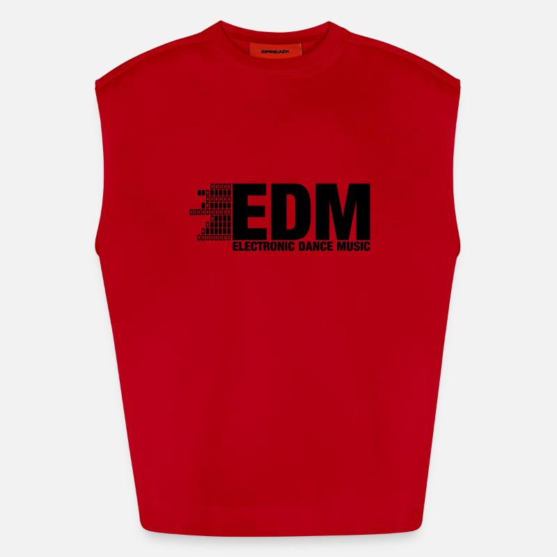 ELECTRO,DUBSTEP,EDM,MUSIC,DANCE,ELECTRONIC,MINIMAL Heavyweight Oversized Organic Tank Top Made in EU