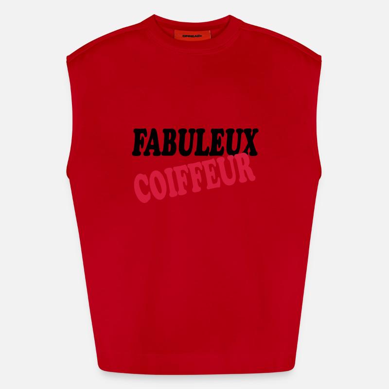FABULEUX COIFFEUR Débardeur bio épais oversize fabriqué en UE