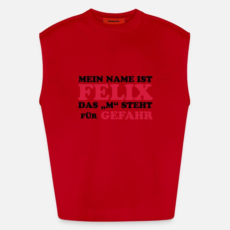 Felix risque "M" Débardeur bio épais oversize fabriqué en UE