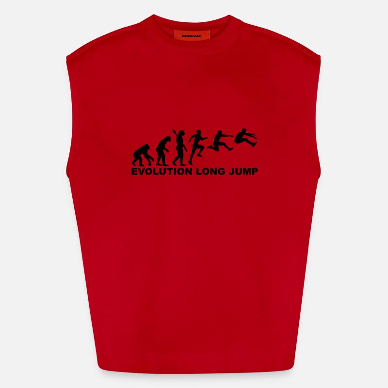 Evolution Long jump Heavyweight Oversized Organic Tank Top Made in EU