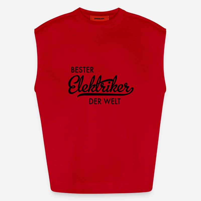Elektriker Heavyweight Oversized Organic Tank Top Made in EU