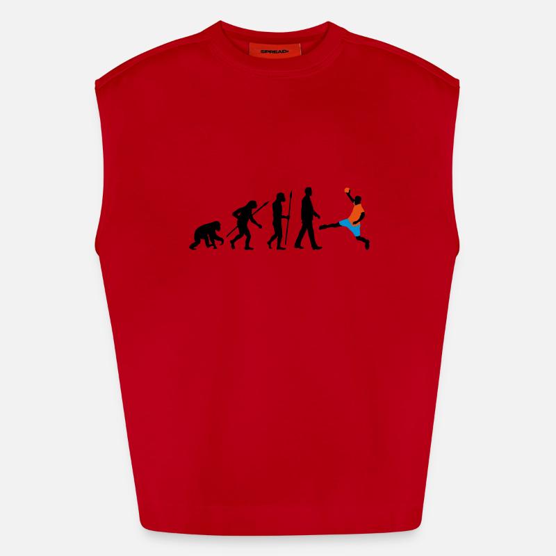 evolution_handball_102012_a_3c - Heavyweight Oversized Organic Tank Top Made in EU - red