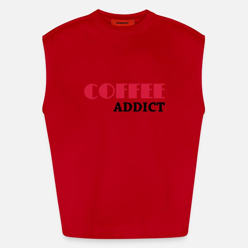 Coffee Addict Débardeur bio épais oversize fabriqué en UE