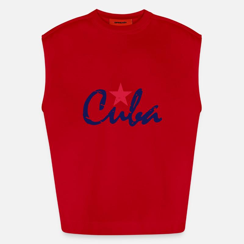 cuba_vec_2 en Heavyweight Oversized Organic Tank Top Made in EU