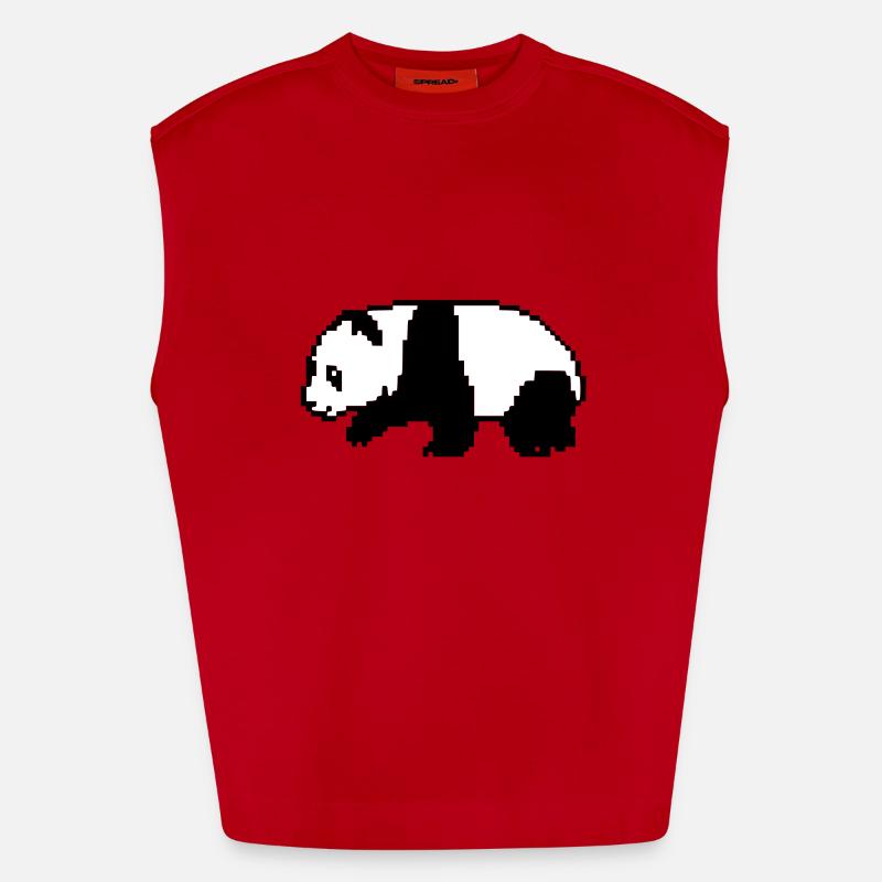 Pixel Panda Débardeur bio épais oversize fabriqué en UE