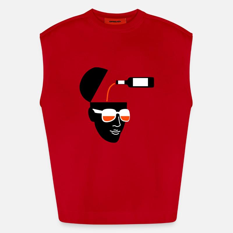 Loading - Heavyweight Oversized Organic Tank Top Made in EU - Rot