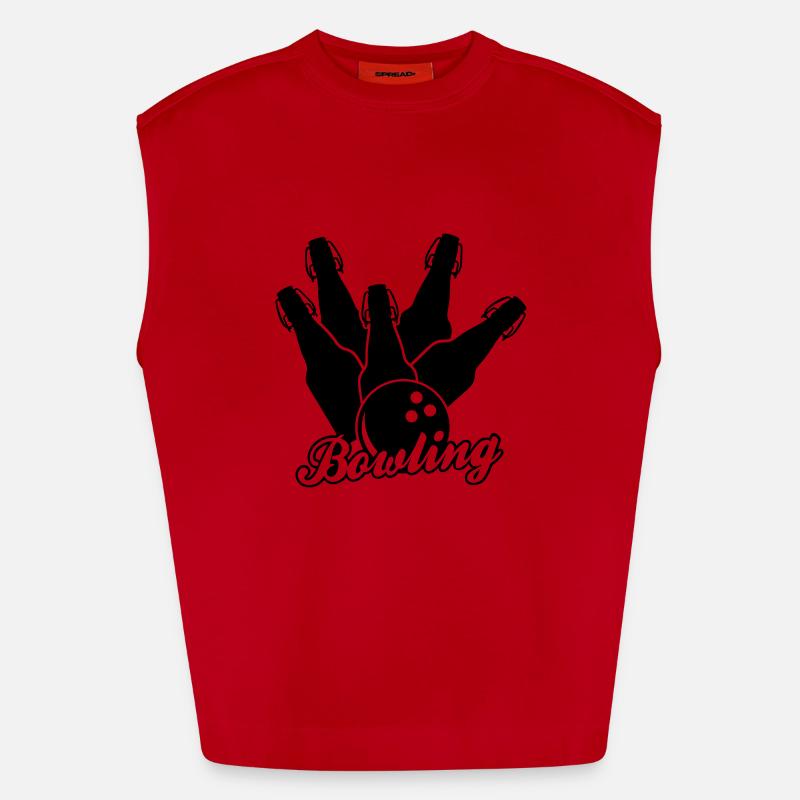 Bier Bowling einfarbig Heavyweight Oversized Organic Tank Top Made in EU