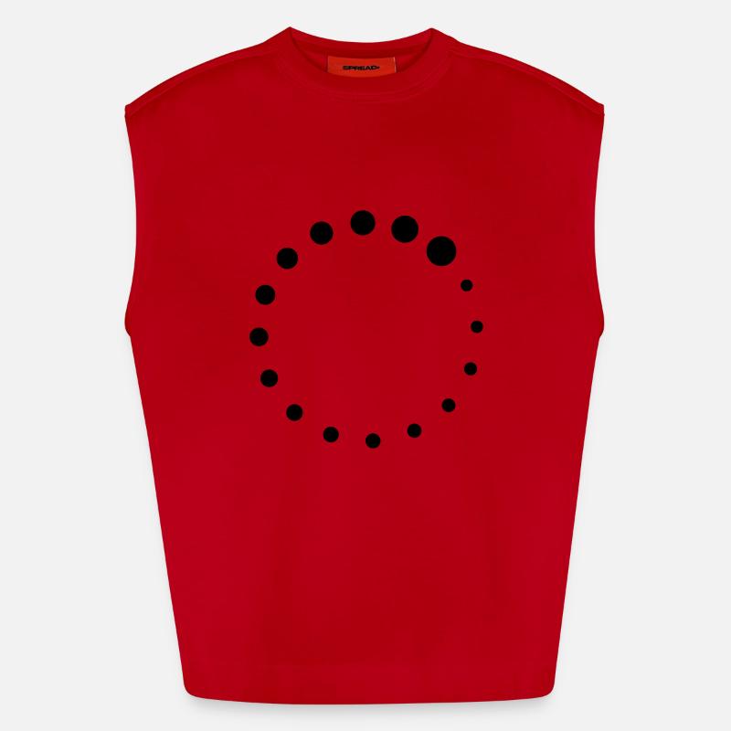Loading Circle Heavyweight Oversized Organic Tank Top Made in EU