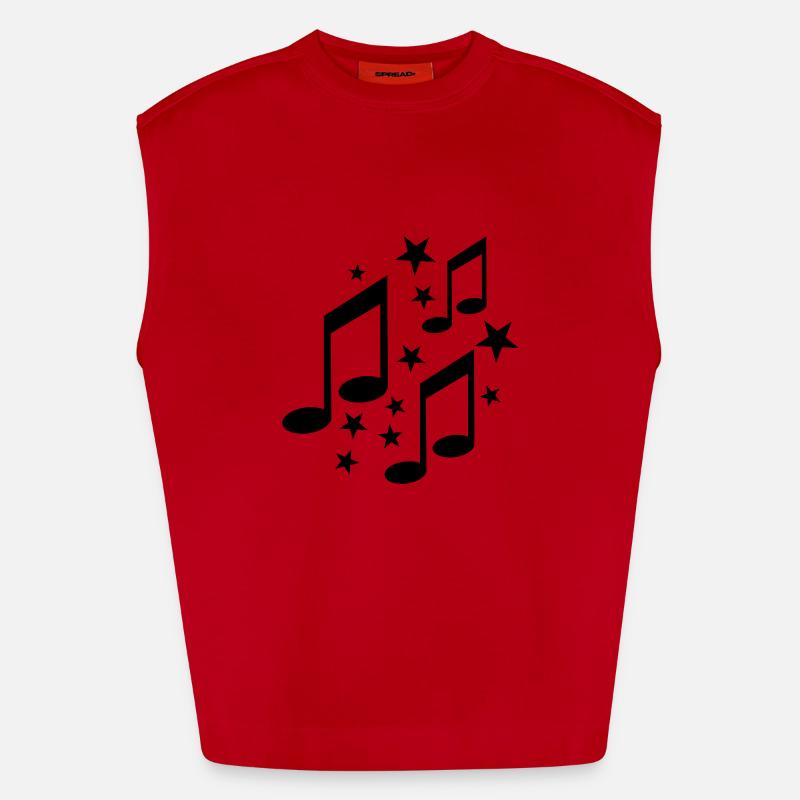 notes Heavyweight Oversized Organic Tank Top Made in EU