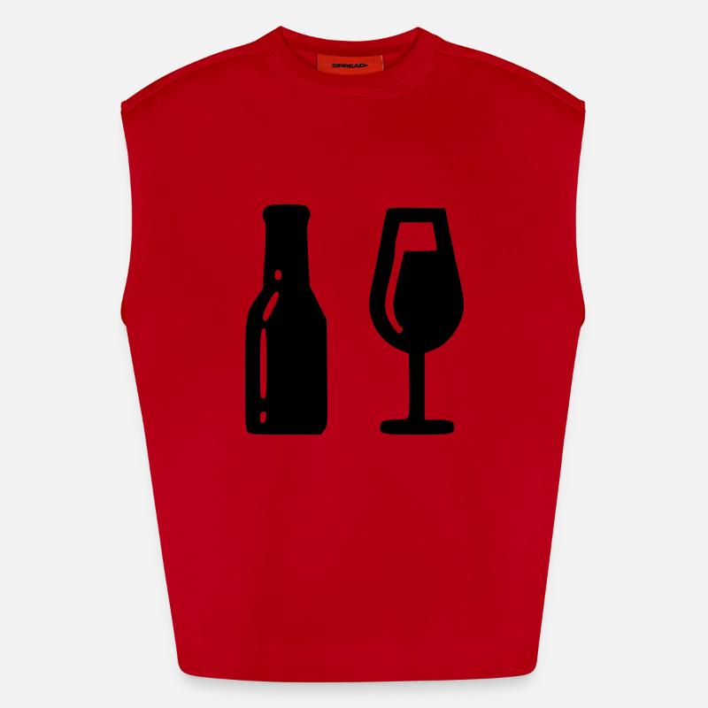 Alcool Débardeur bio épais oversize fabriqué en UE