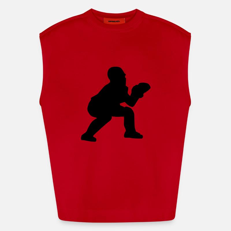 Baseball Débardeur bio épais oversize fabriqué en UE