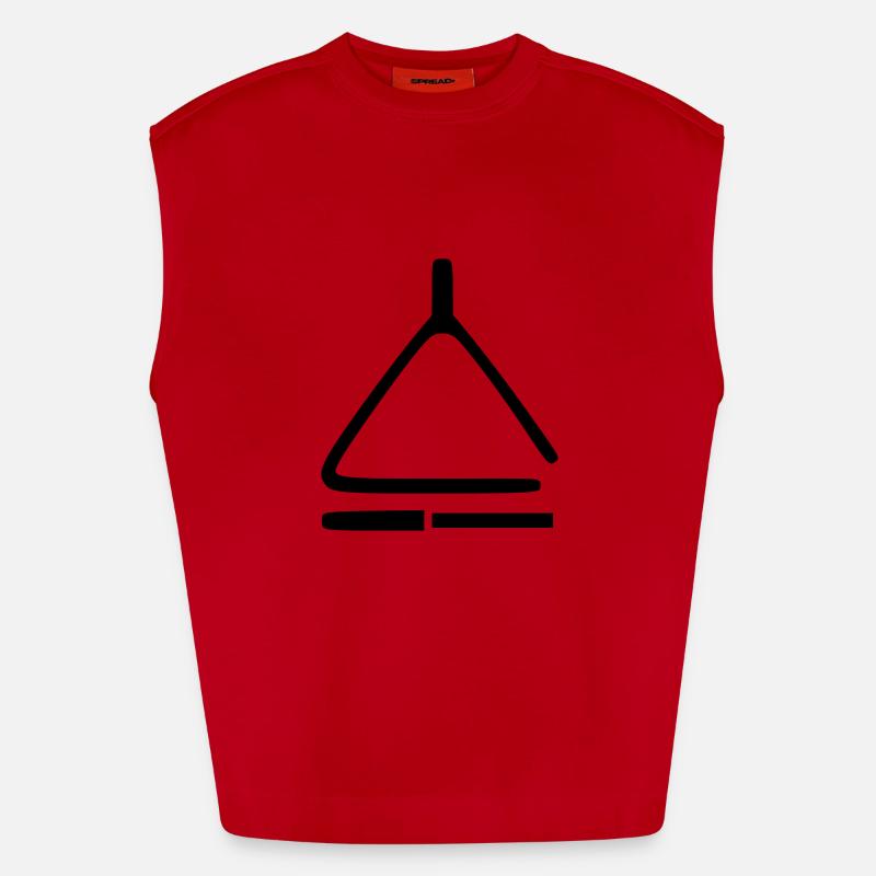 Triangle Débardeur bio épais oversize fabriqué en UE