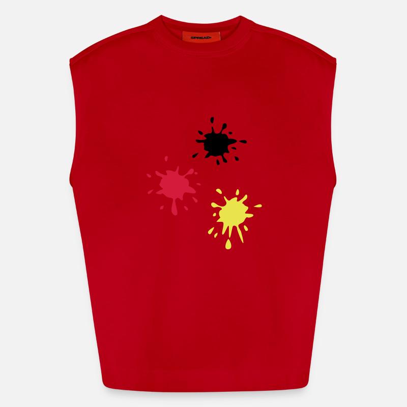 Art, paint (super cheap!) Débardeur bio épais oversize fabriqué en UE