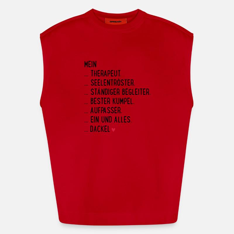 Dackel Heavyweight Oversized Organic Tank Top Made in EU