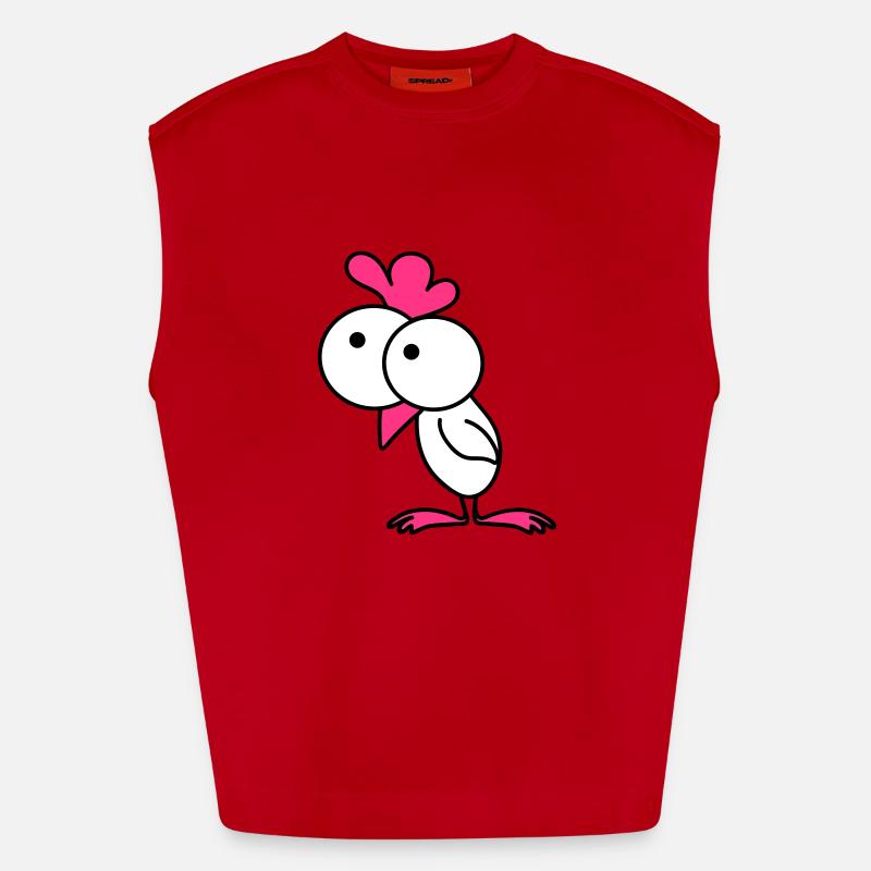 Surprised chick Débardeur bio épais oversize fabriqué en UE
