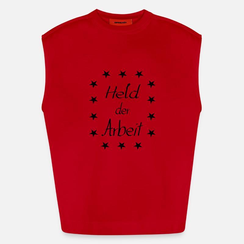 Held der Arbeit Heavyweight Oversized Organic Tank Top Made in EU
