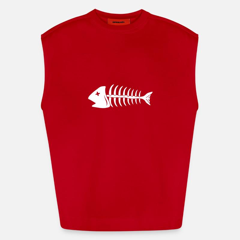 fish Heavyweight Oversized Organic Tank Top Made in EU