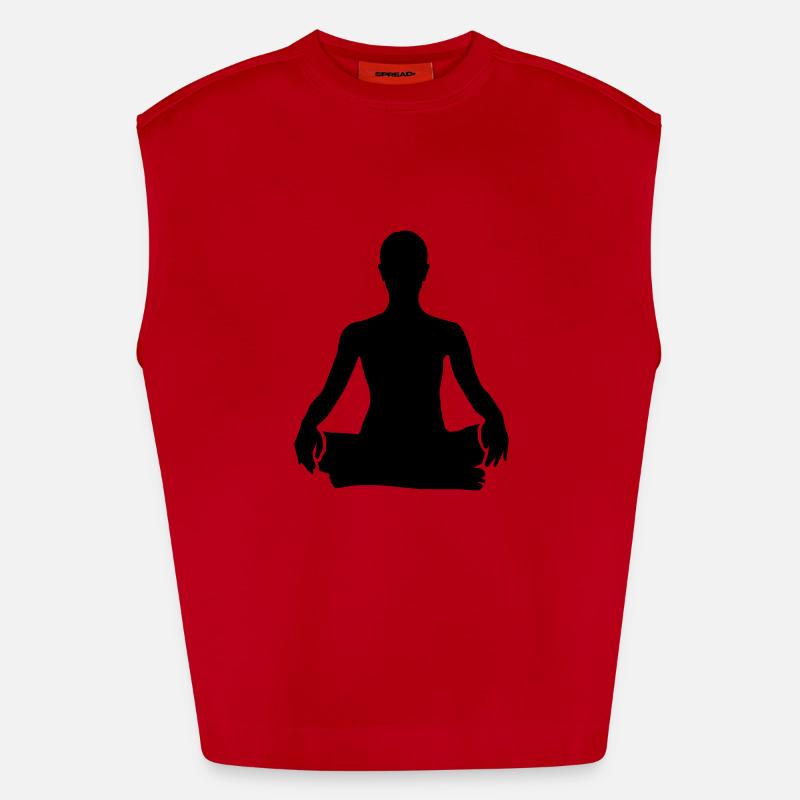 meditation Heavyweight Oversized Organic Tank Top Made in EU