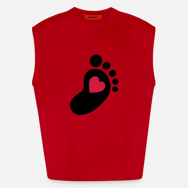 Bébé pied Débardeur bio épais oversize fabriqué en UE