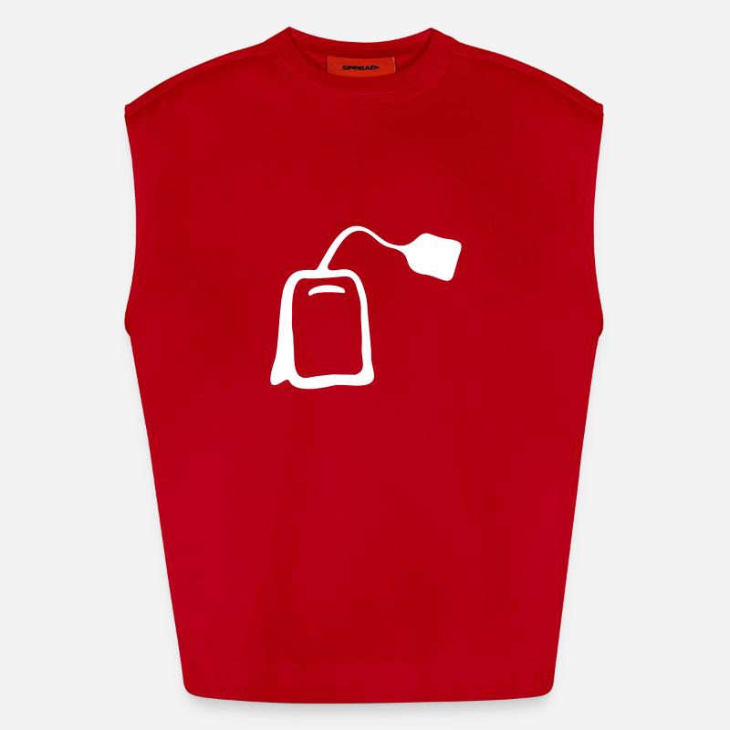 sachet de thé Débardeur bio épais oversize fabriqué en UE