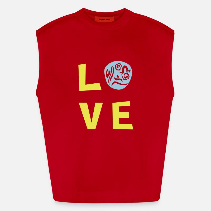 LOVE TRI 2c Heavyweight Oversized Organic Tank Top Made in EU