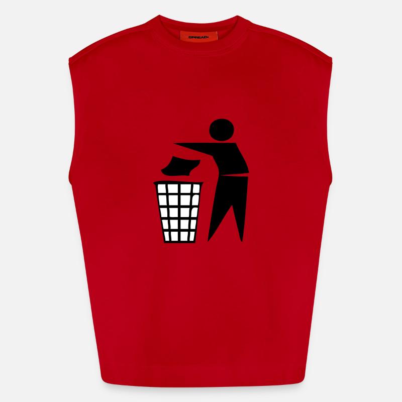 keep tidy Heavyweight Oversized Organic Tank Top Made in EU
