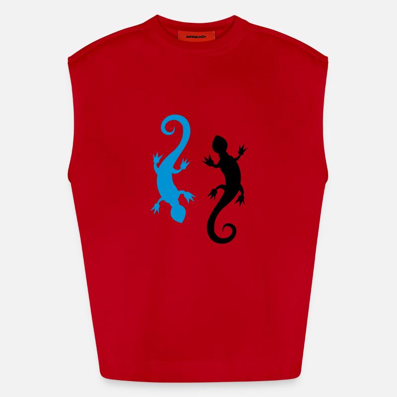 salamander_2 Heavyweight Oversized Organic Tank Top Made in EU
