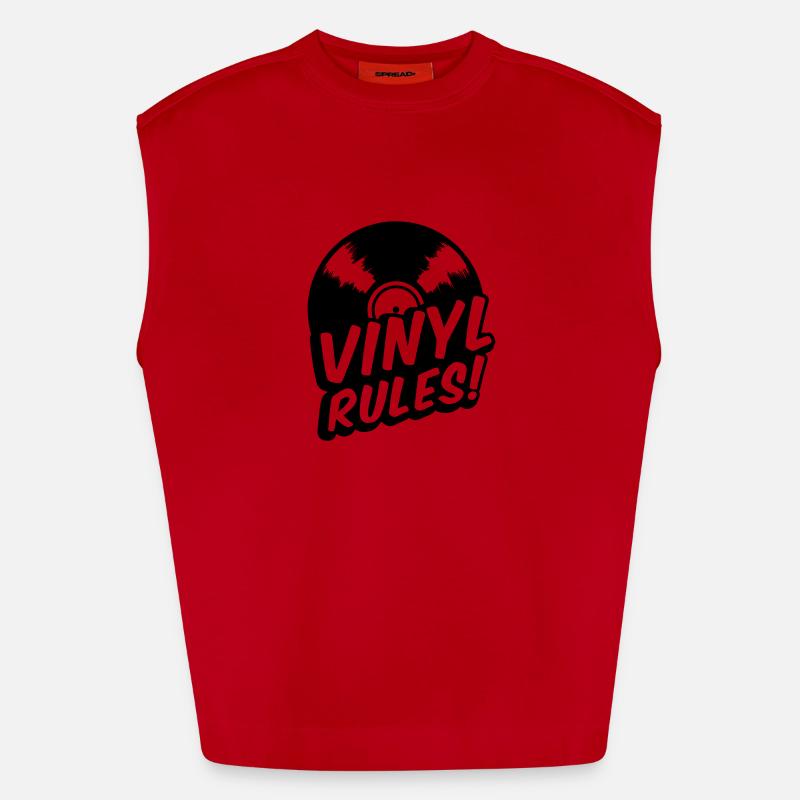 vinyl rules Débardeur bio épais oversize fabriqué en UE