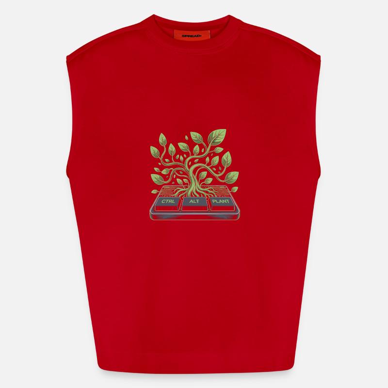 ctrl alt plant Garten Design Heavyweight Oversized Organic Tank Top Made in EU