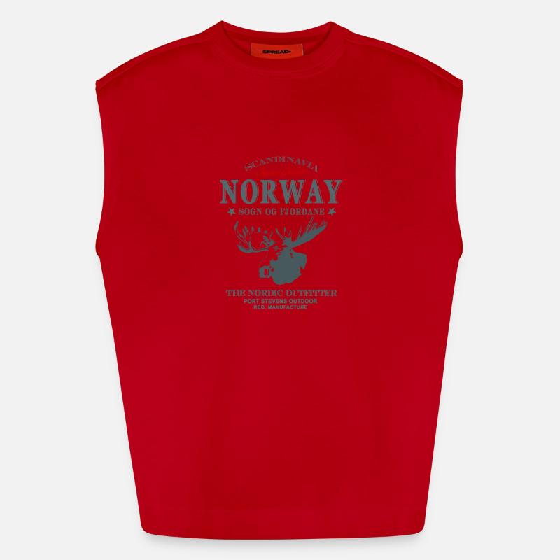 Norway Moose Heavyweight Oversized Organic Tank Top Made in EU