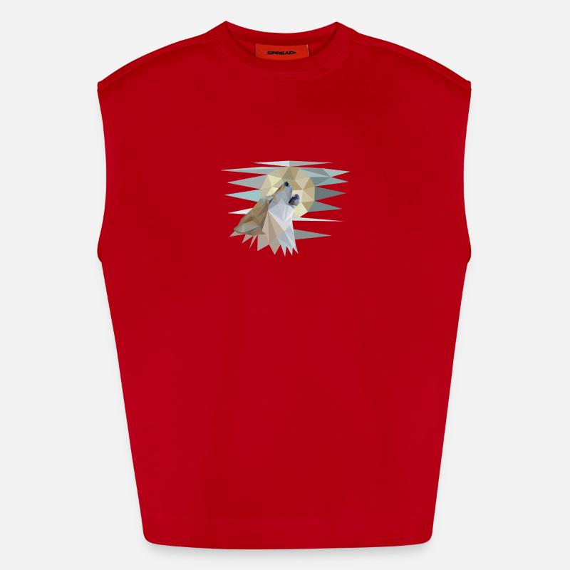 Howling Wolf Heavyweight Oversized Organic Tank Top Made in EU