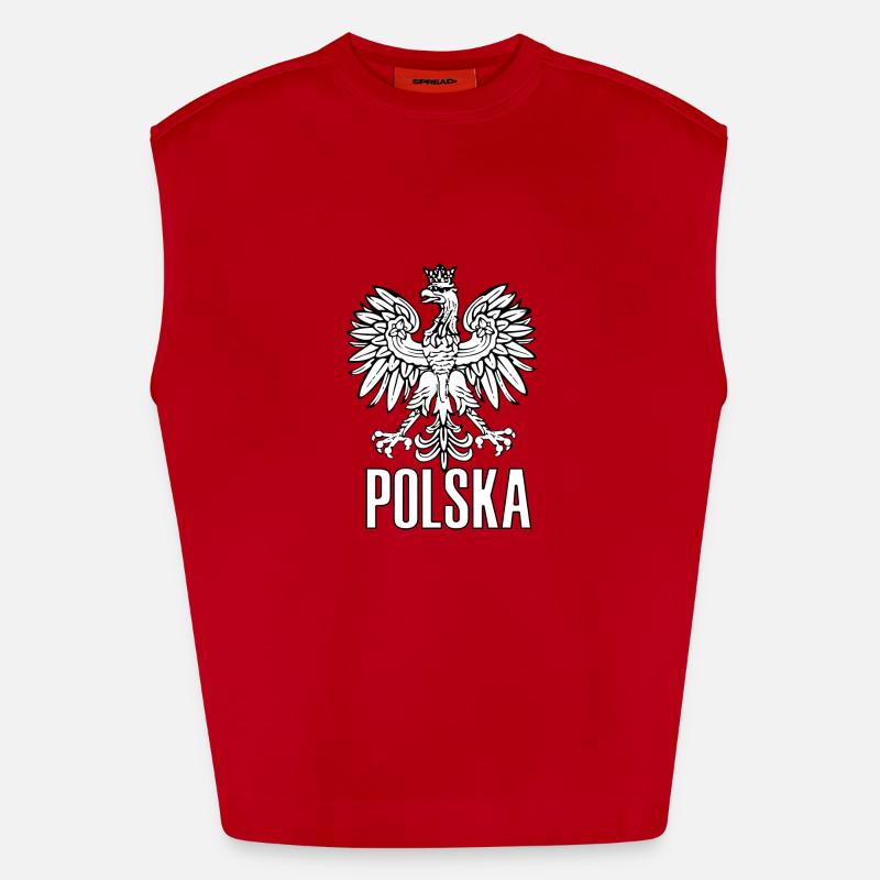Polska Eagle Débardeur bio épais oversize fabriqué en UE
