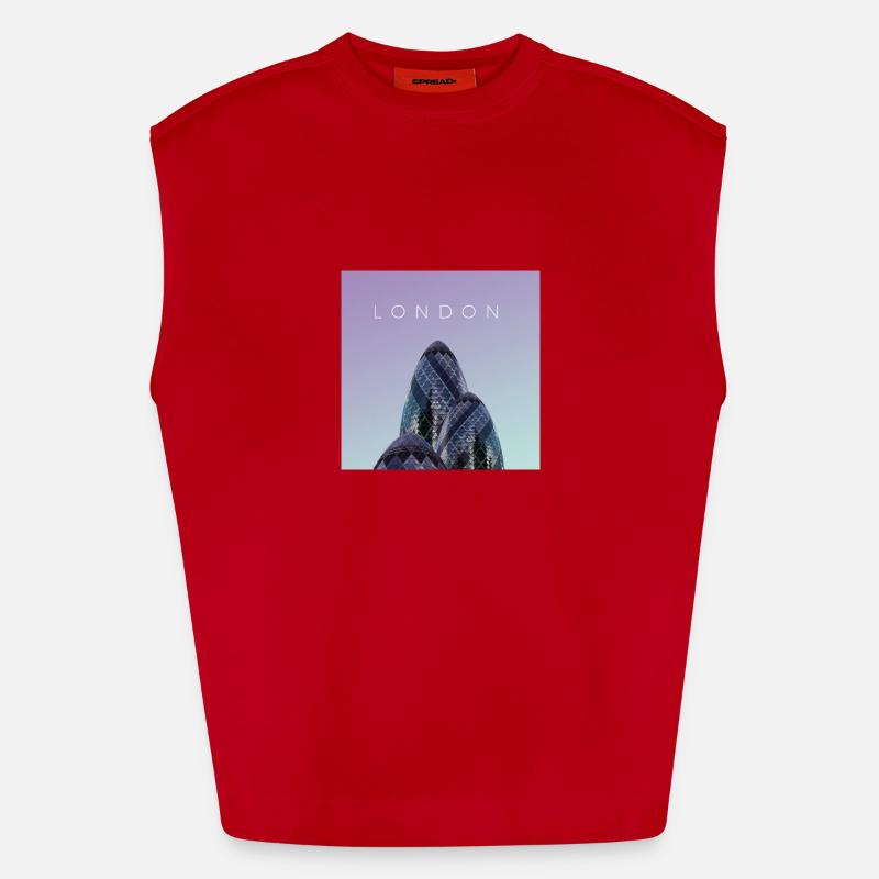 Affiche de Londres Débardeur bio épais oversize fabriqué en UE