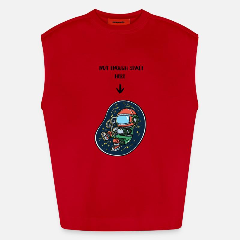 Conception de grossesse - Pas assez d'espace Débardeur bio épais oversize fabriqué en UE