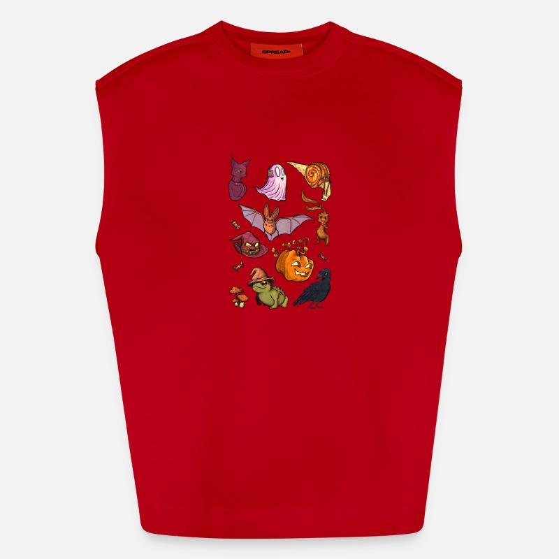 Süßes oder Saures - Heavyweight Oversized Organic Tank Top Made in EU - Rot