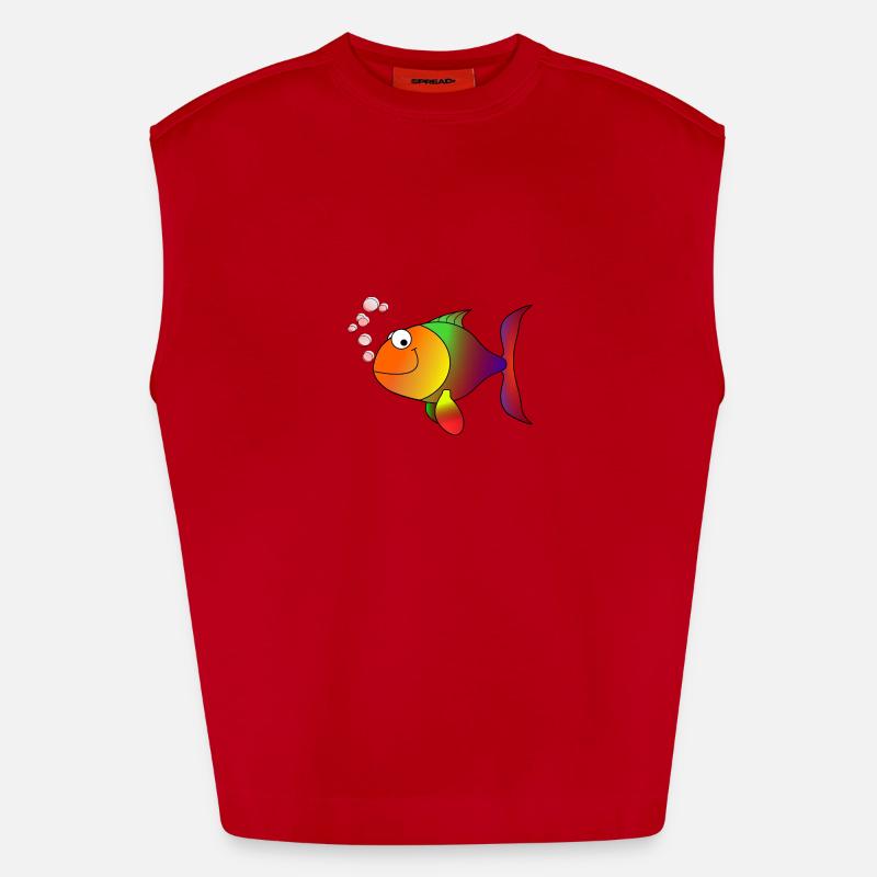 fish Heavyweight Oversized Organic Tank Top Made in EU