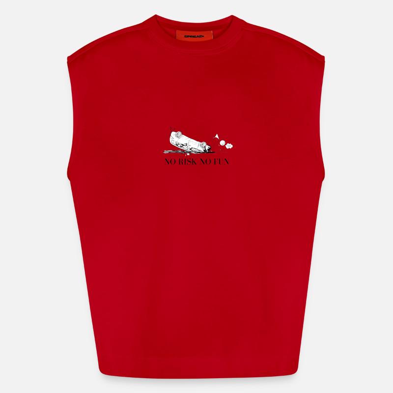 Pas de risque - pas de plaisir Débardeur bio épais oversize fabriqué en UE