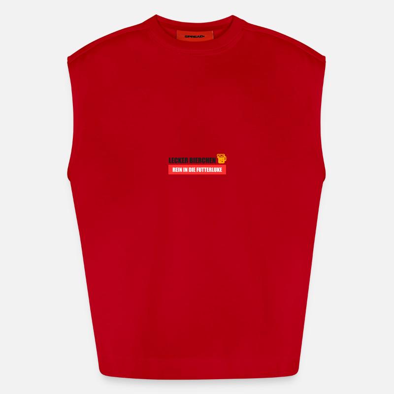 Lecker Bierchen Futterluke Heavyweight Oversized Organic Tank Top Made in EU