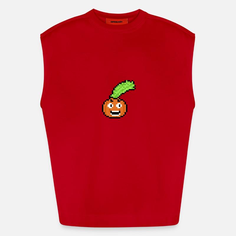 Vegetables (pixelart) Heavyweight Oversized Organic Tank Top Made in EU