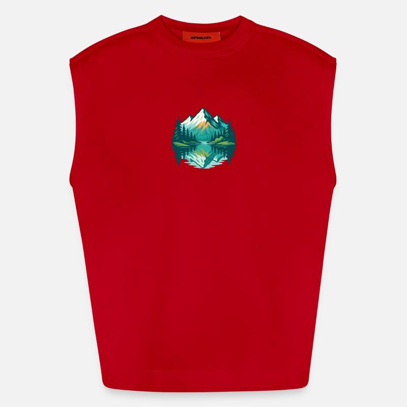 Alpine Reflection Heavyweight Oversized Organic Tank Top Made in EU