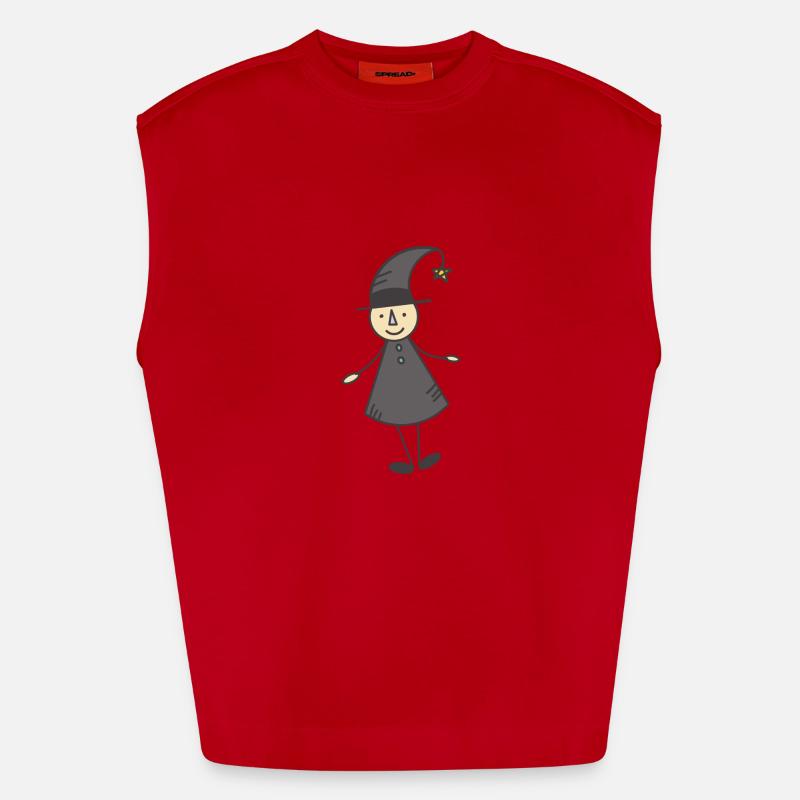 Stylized little witch Heavyweight Oversized Organic Tank Top Made in EU