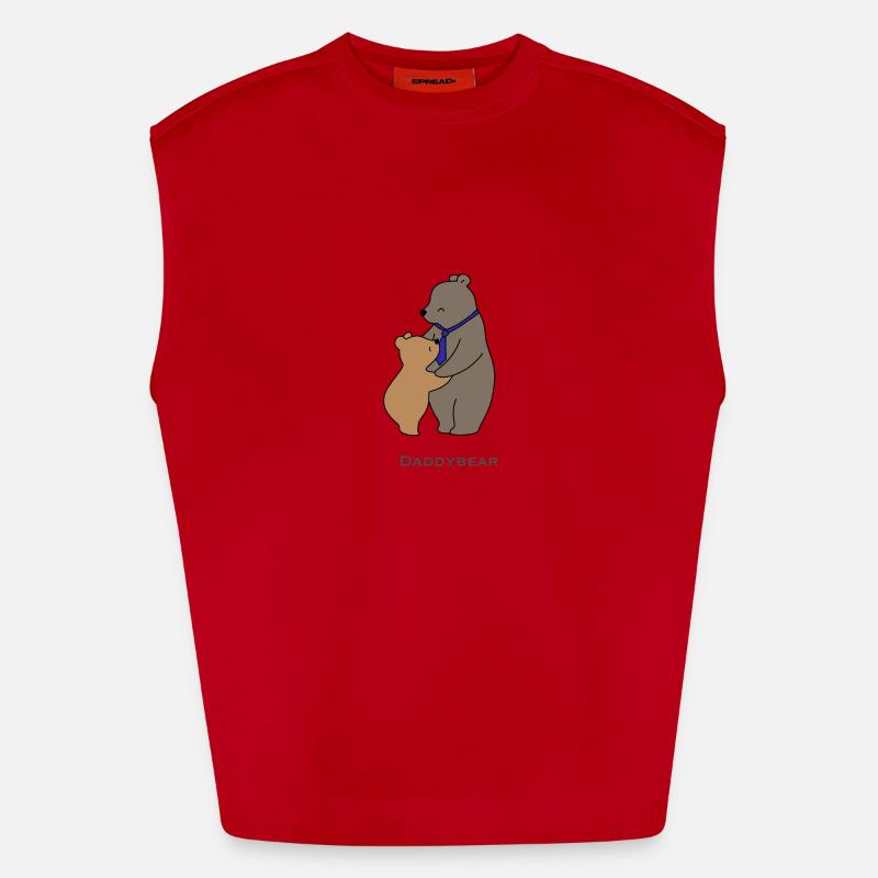 DaddyBear Hug Heavyweight Oversized Organic Tank Top Made in EU