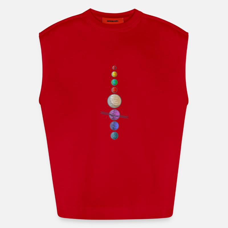 Solar System Heavyweight Oversized Organic Tank Top Made in EU