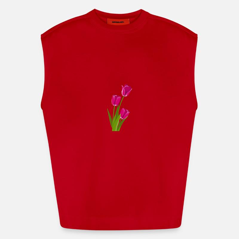 Tulpe Geschenk Geschenkidee Heavyweight Oversized Organic Tank Top Made in EU