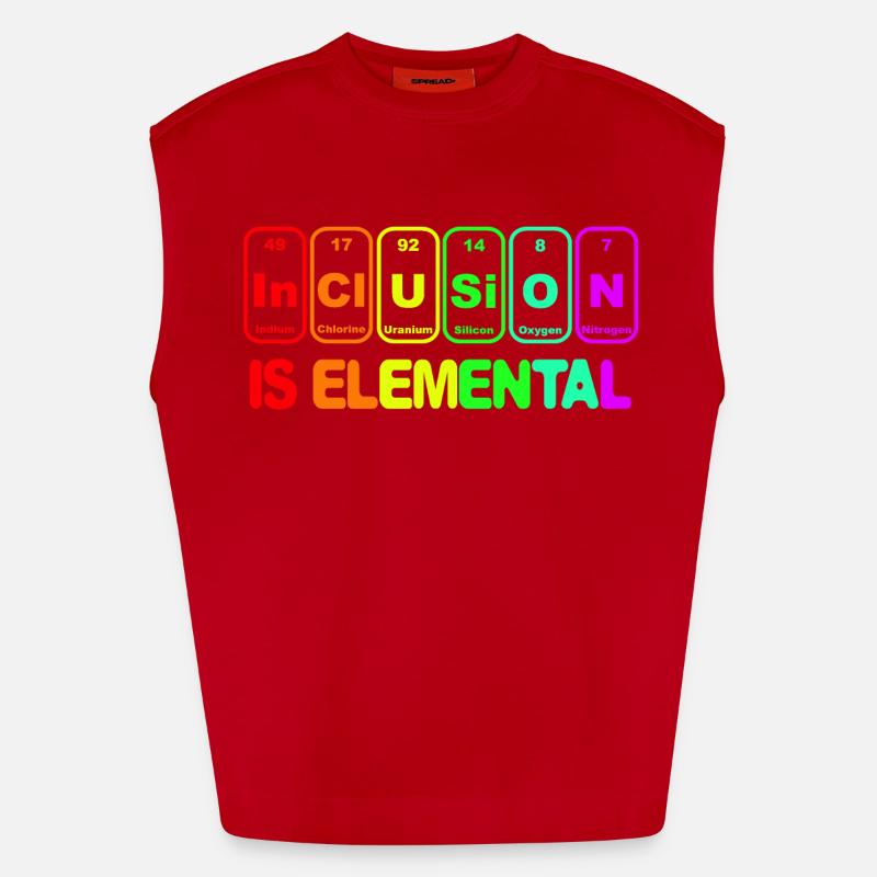 Inclusion is elementary # Heavyweight Oversized Organic Tank Top Made in EU