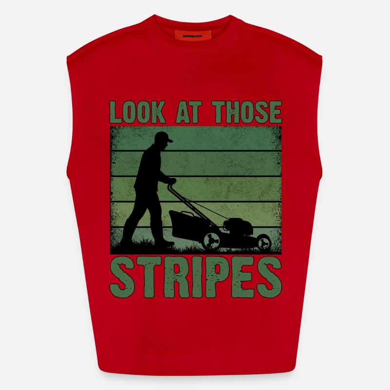 Regarde ces rayures Débardeur bio épais oversize fabriqué en UE