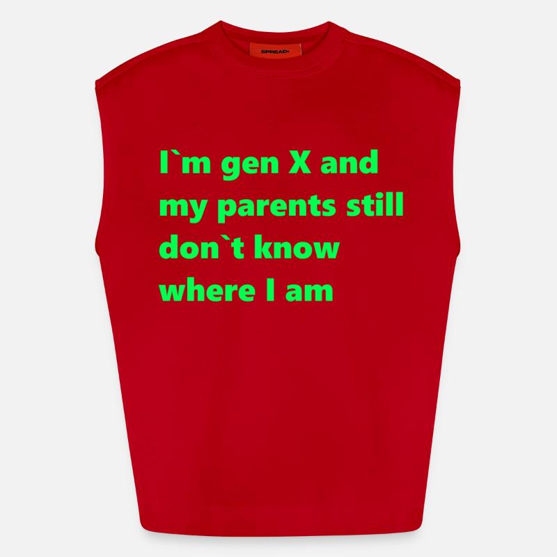 Génération X Débardeur bio épais oversize fabriqué en UE