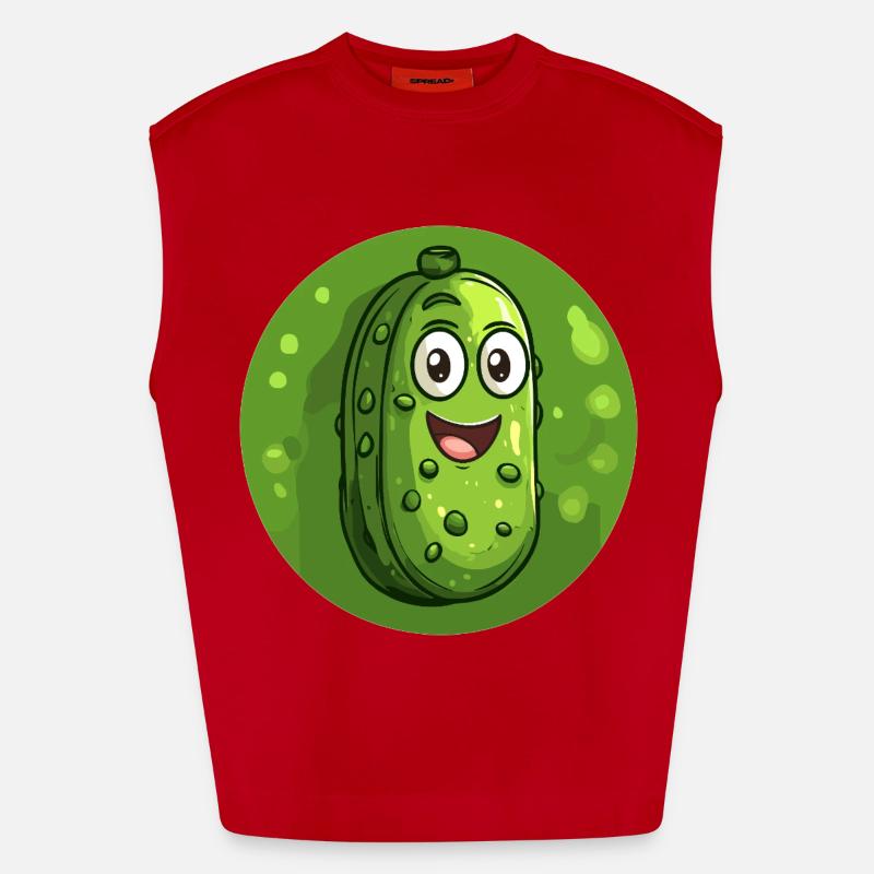 Cornichon rieur Débardeur bio épais oversize fabriqué en UE