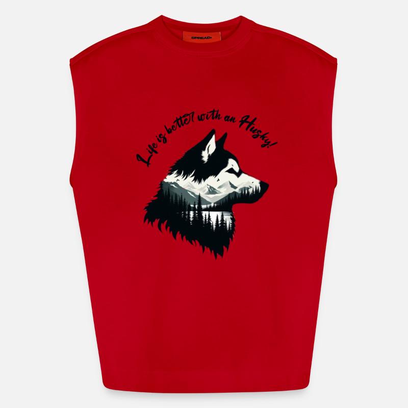 Rauque Débardeur bio épais oversize fabriqué en UE